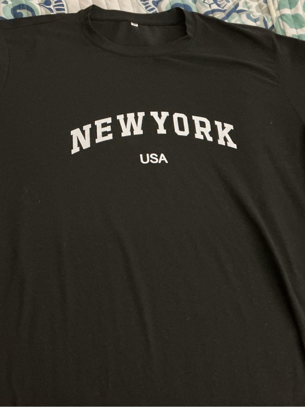 Black NEW YORK USA Graphic Tee - Men’s